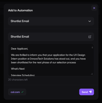 Automated email workflows preview